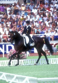 Nicole Uphoff (GER) and Rembrandt take the World Championship. - ©Kit Houghton / FEI