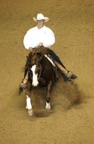 Reining World Champion, Shawn Farida (USA) and San Jo Freckles. - ©Kit Houghton / FEI