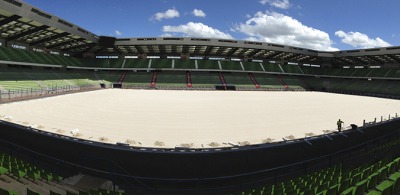 D’Ornano Stadium transformed into an equestrian arena!