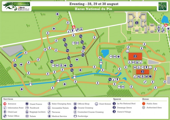 Map Le Pin National Stud