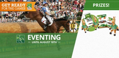 Wins tickets to the Eventing competition with our new Facebook game