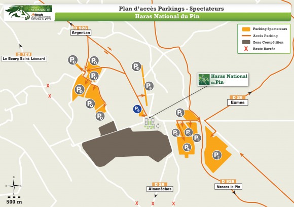 Plan Acc�Parkigs Spectateurs Haras National du Pin Plan Acc�Parkigs Spectateurs Haras National du Pin