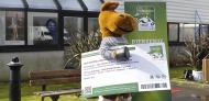 Norman our mascot with a giant ticket - ©Franck Castel