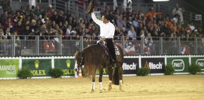 Reiners light up the public in the stands at the Parc Expo arena