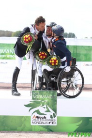 PODIUM FREESTYLE PARA Ib - Lee PEARSON - ZION - GBR / Pepo PUCH - FINE FEELING S - AUT / Nicole Den DULK - WALLACE - NED /  - ©PSV Photos