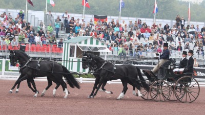 Boyd Exell provisional dressage leader