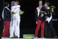 Podium men's individual Vaulting - Zenith of Caen - ©Sindy Thomas